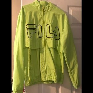 Neon Green Fila Jacket